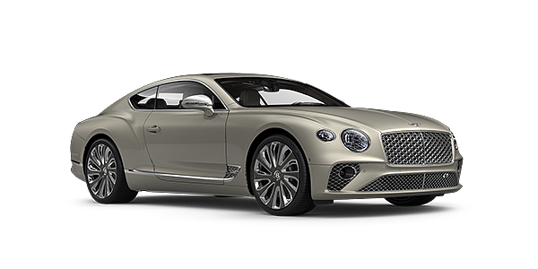 Bentley Muscat Bentley GT Mulliner coupe in White Sand paint front 34